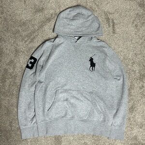 Y2K Ralph Lauren Big Pony Grey Hoodie